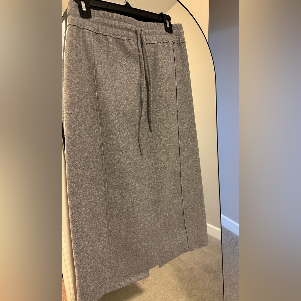 Zara Gray Midi Skirt